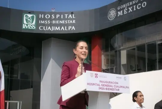 Sheinbaum en inauguración de Hospital General de Cuajimalpa. 