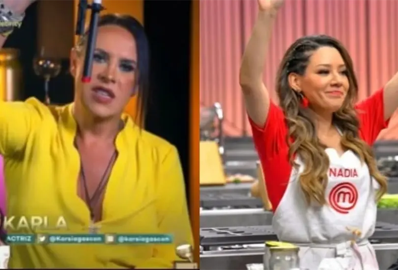 As&iacute; fue la impactante amenaza de Karla Sof&iacute;a Gasc&oacute;n a Nadia en MasterChef Celebrity Cr&eacute;ditos: Especial 
