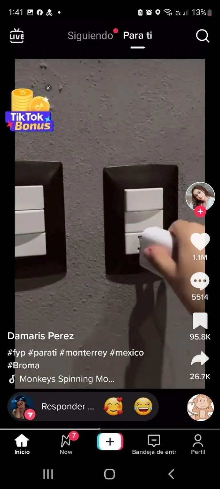 Broma filtro de explosión - Tomada de video