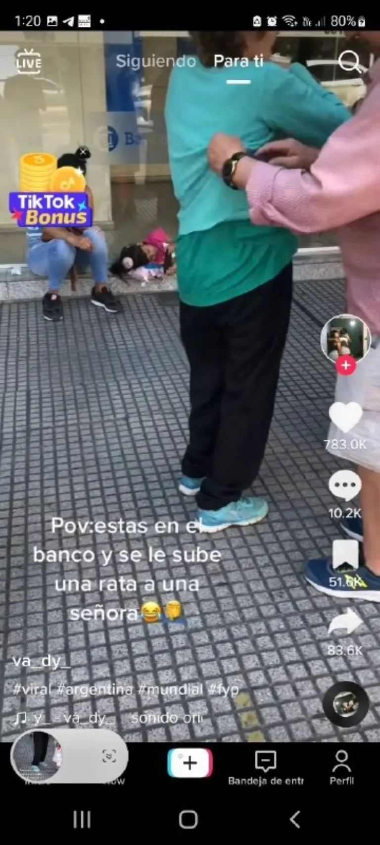 Rata sale de ropa - Tomada de video