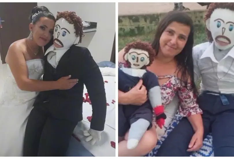 Mujer asegura que mu&ntilde;eco de trapo le es infiel