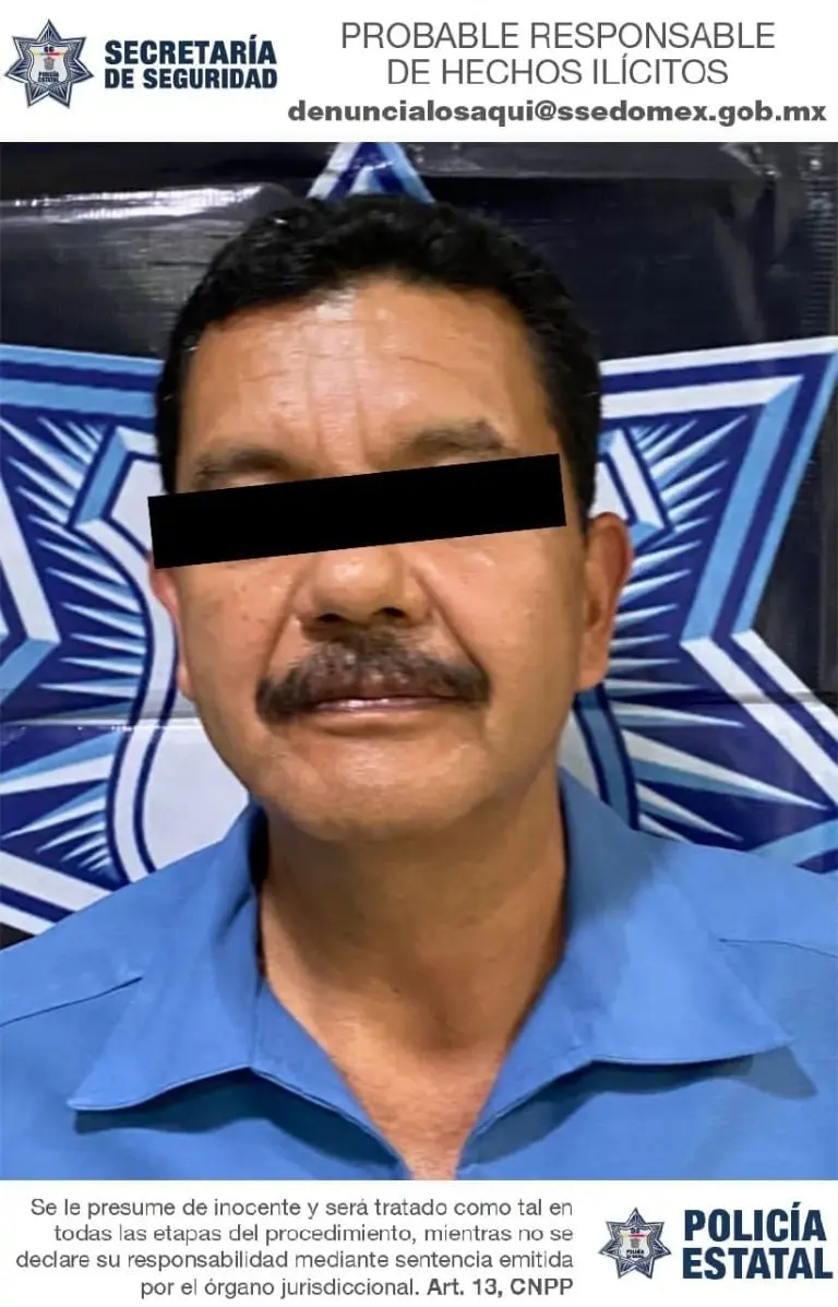 Detienen a abuelo abusador - Secretaría de SeguridadEstado de México