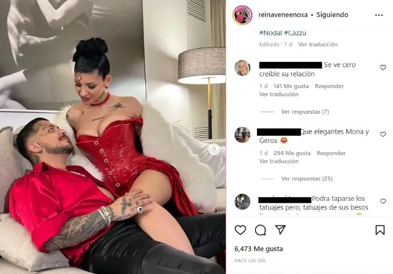 Nodal y Cazzu (Instagram)