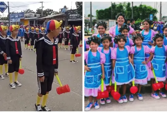 Escuela primaria organiza desfile de El Chavo del 8 Escuela primaria organiza desfile de El Chavo del 8
