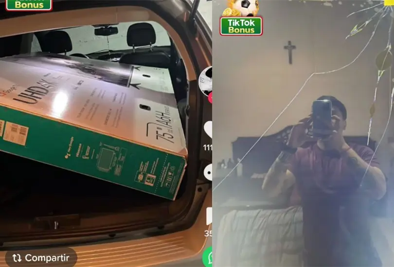 La pantalla se estrell&oacute; durante el trayecto de la sucursal a su casa 