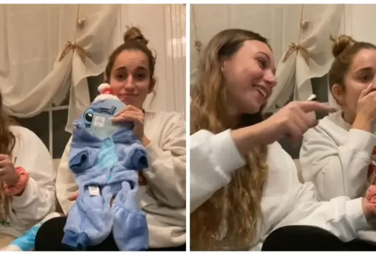 Le regala a su sobrina ropa para perro