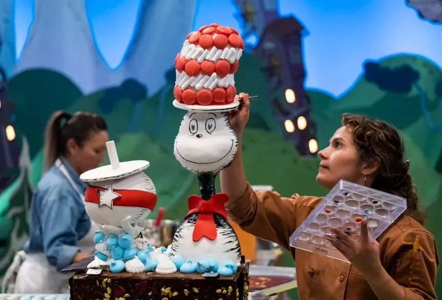 Estos pasteleros deberán cautivar a todos con sus deliciosas creaciones basadas en los personajes del escritor de libros infantiles Dr. Seuss.