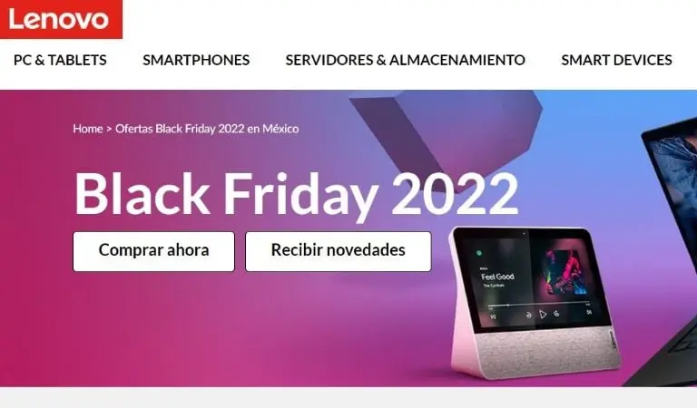 Ofertas de Lenovo para el Black Friday