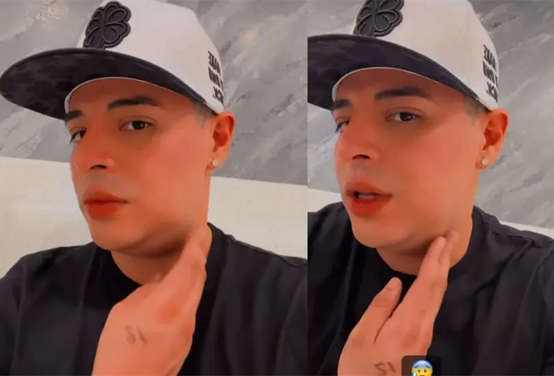 El vocalista de Grupo Firme descubri&oacute; una bola en su garganta y asegur&oacute; que le duele mucho