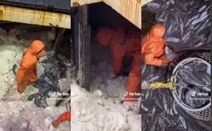 Andr&eacute;s trabaja en embarcaciones de pescado, cangrejo y cualquier cargamento de marisco Cr&eacute;ditos: TikTok 