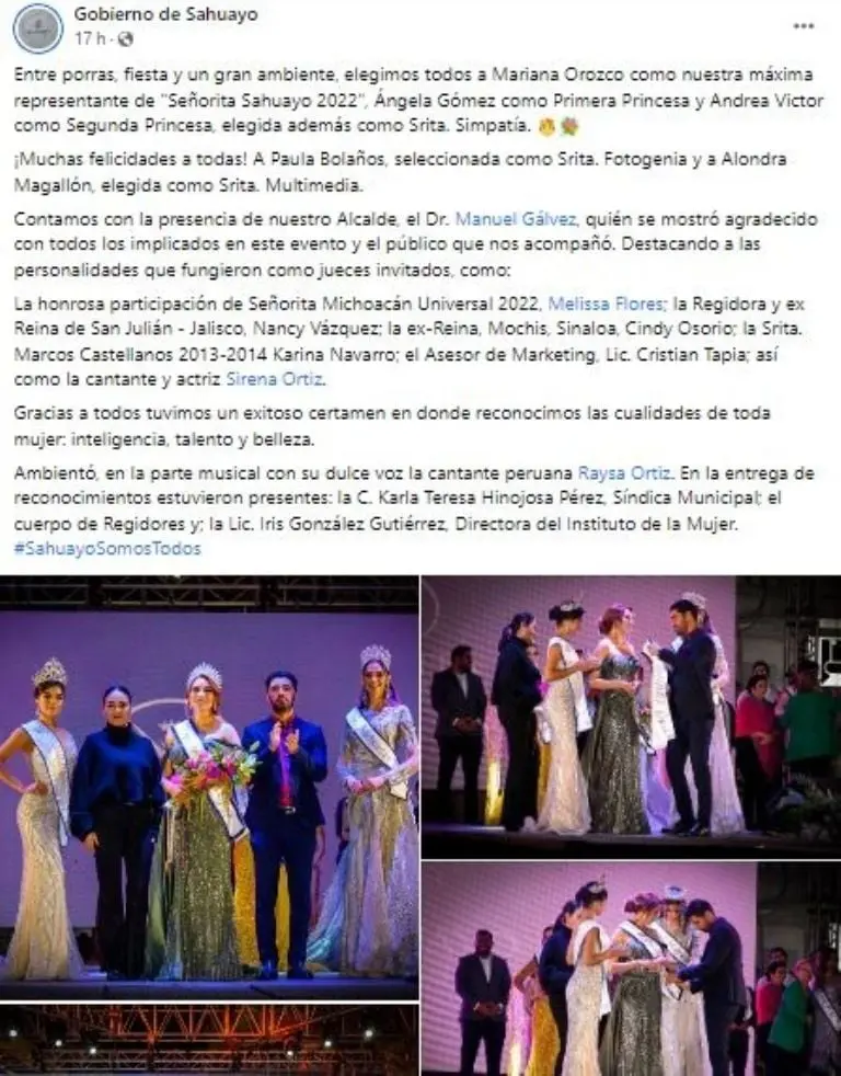 La modelo que se electrocutó quedó en segundo lugar. Foto: Facebook.