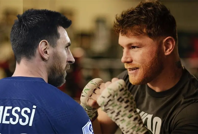 Crean p&aacute;gina para saber distancia entre Messi y Canelo. 