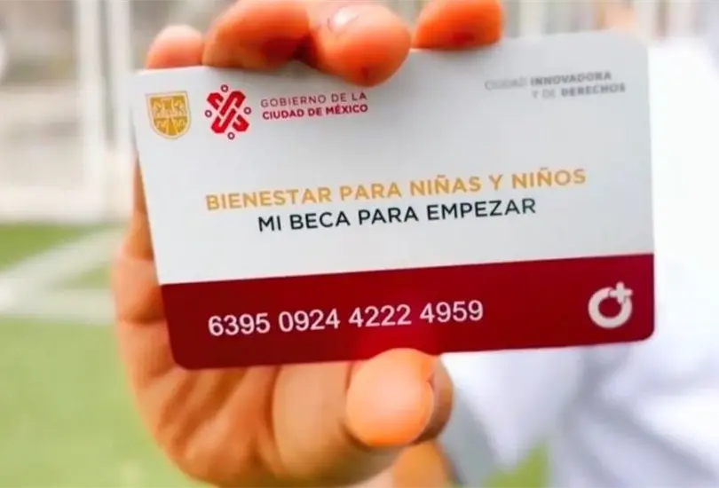 La tarjeta Mi Beca para Empezar. 