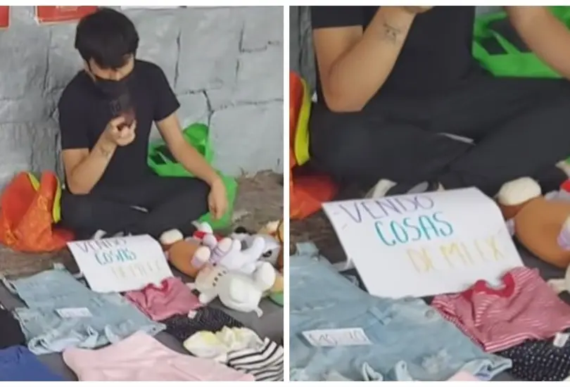 Joven vende las cosas de su ex en un tianguis Joven vende las cosas de su ex en un tianguis
