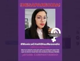 Mónica Citlalli Díaz desapareció el pasado 3 de noviembre Créditos: Especial 