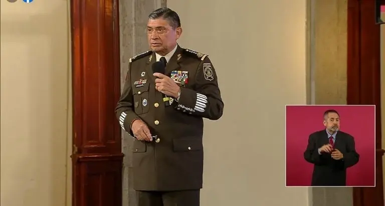Luis Cresencio Sandoval, secretario de la Defensa Nacional. Foto: captura de pantalla.