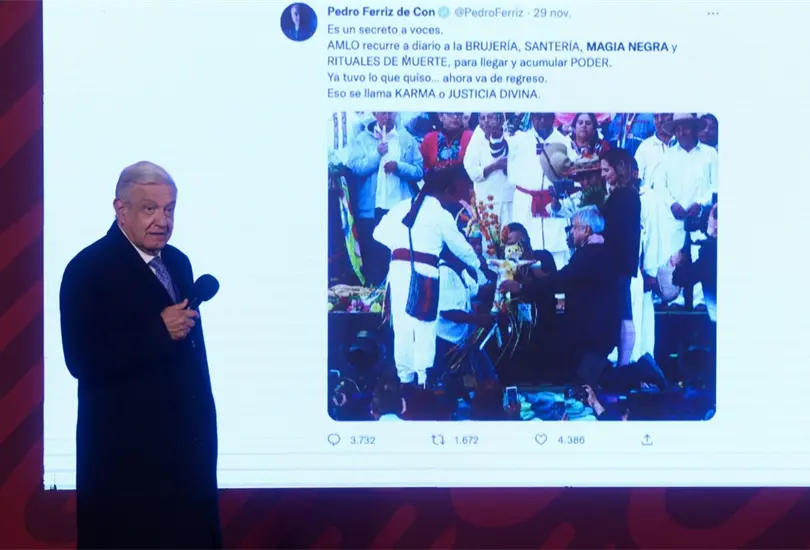 AMLO responde a Pedro Ferrz de Con por pol&eacute;mico mensaje. 