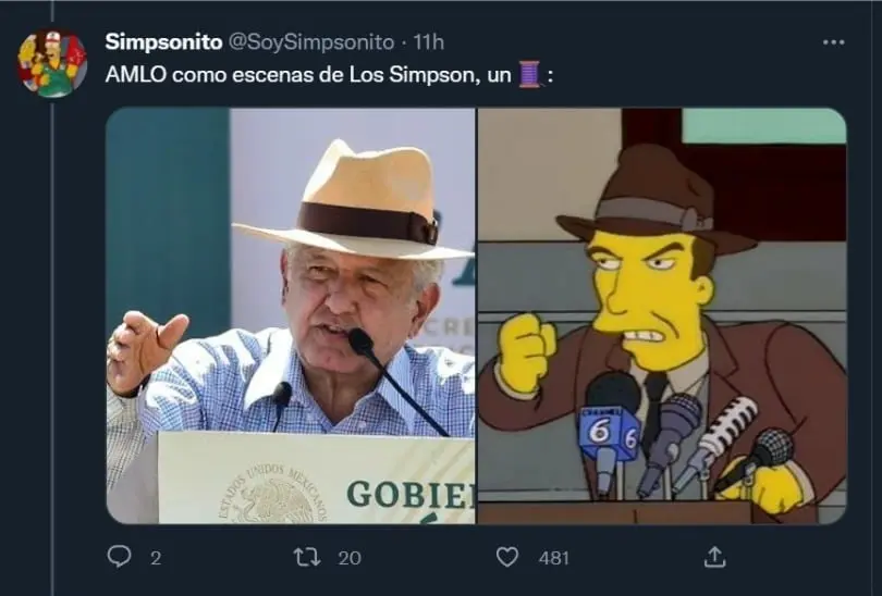 FOTOS | As&iacute; se ven cuatro a&ntilde;os de AMLO en el gobierno con escenas de Los Simpsons