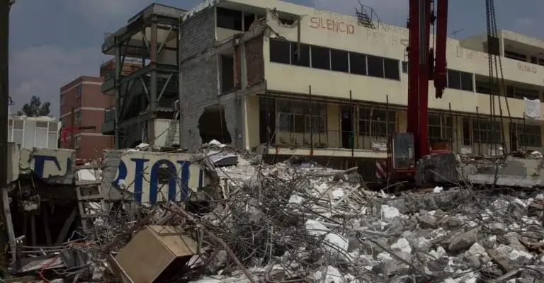 Colegio Rébsamen tras el sismo del 19 de septiembre de 2017 Créditos: Cuartoscuro