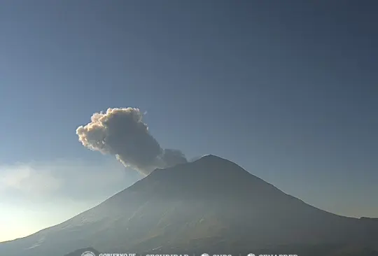 El Cenapred dio a conocer que la actividad del Popocatépetl se encuentra dentro de los parámetros de la Alerta Amarillo Fase 2