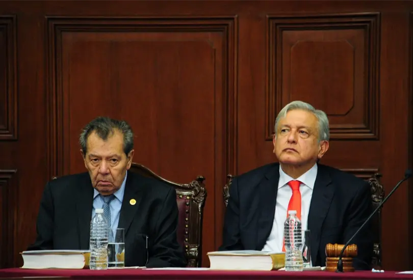 Porfirio Muñoz Ledo junto a AMLO. Porfirio Muñoz Ledo junto a AMLO.