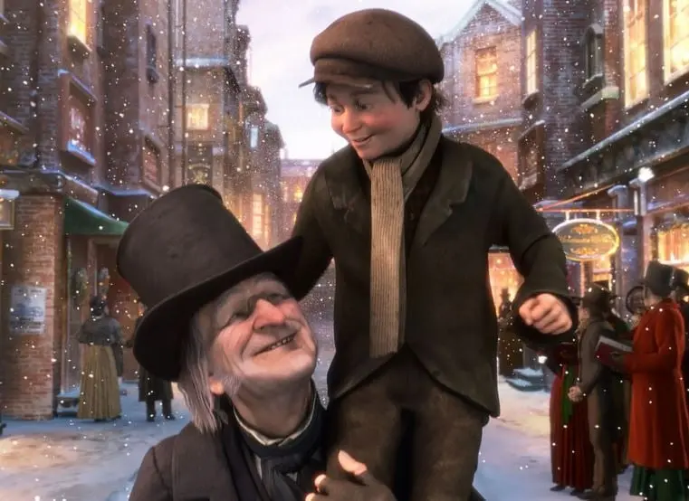 El miserable Ebenezer Scrooge recibe la visita de tres espíritus de la Navidad, quienes lo llevan a un viaje a través de su pasado, presente y futuro.