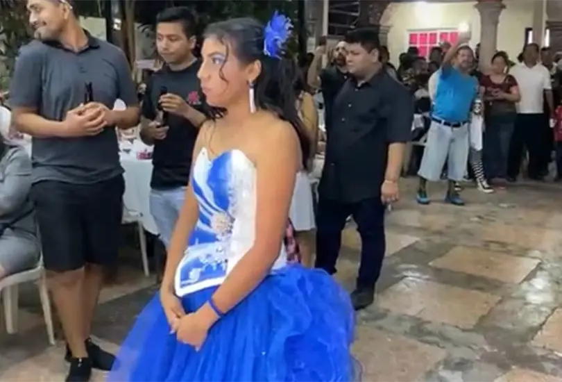 La joven tuvo un segundo festejo. 