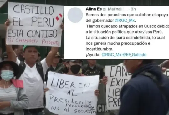 Alina Esparza y su pareja Diego Alejandro Herrera quedaron atrapado en Perú luego de la crisis política que se vive en el país sudamericano Alina Esparza y su pareja Diego Alejandro Herrera quedaron atrapado en Perú luego de la crisis política que se vive en el país sudamericano