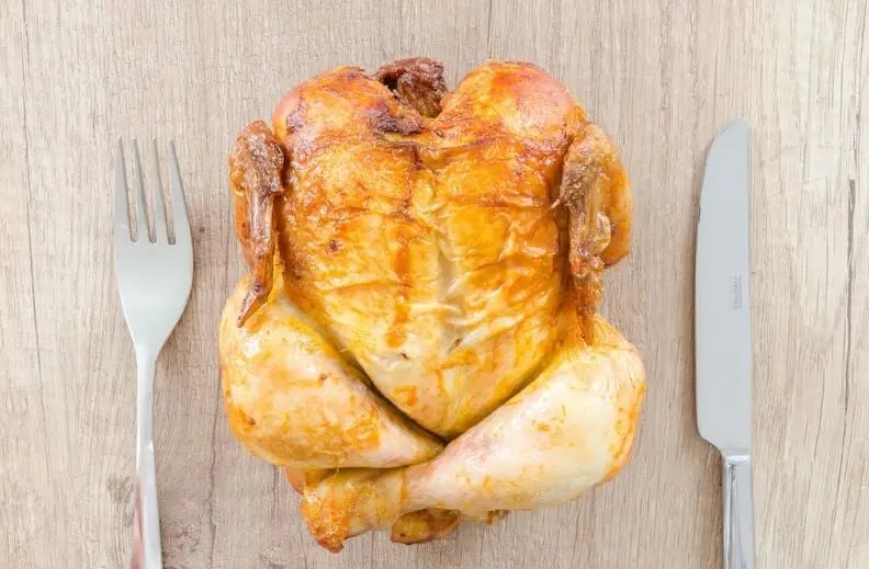 No debes comer pollo ni pavo porque ellos escarban para obtener comida, lo que se relaciona con la poca prosperidad.