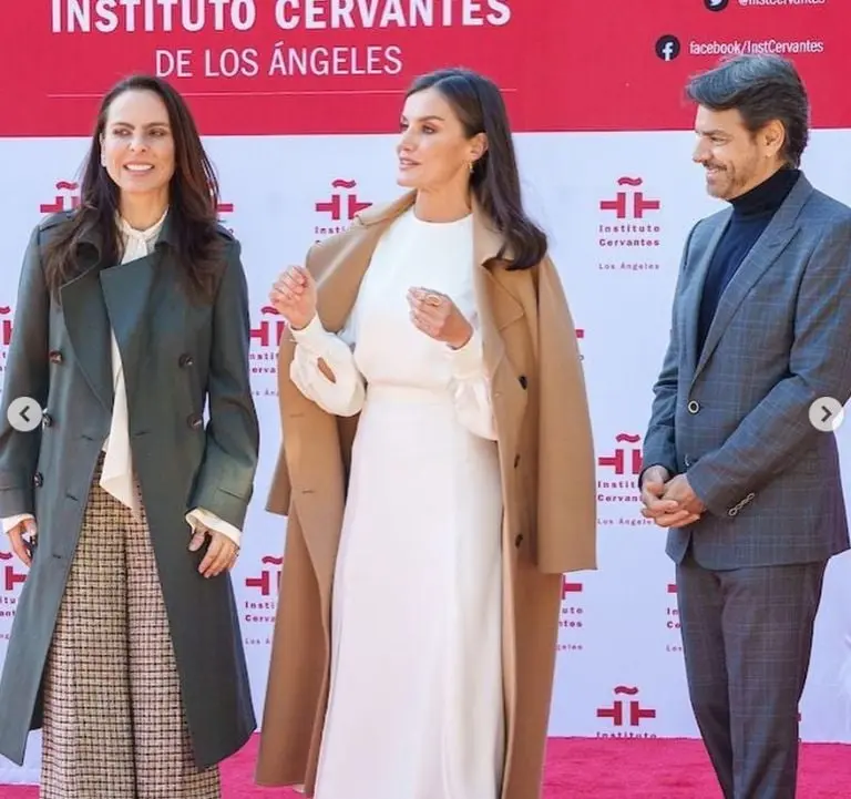 Eugenio Derbez con la reina Letizia (Instagram)