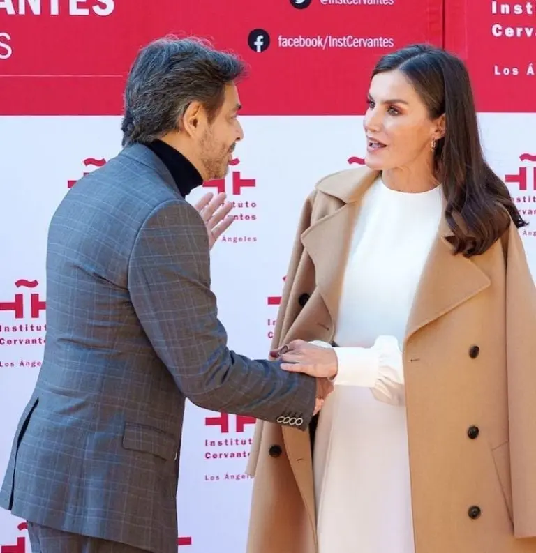 Eugenio Derbez con la reina Letizia (Instagram)