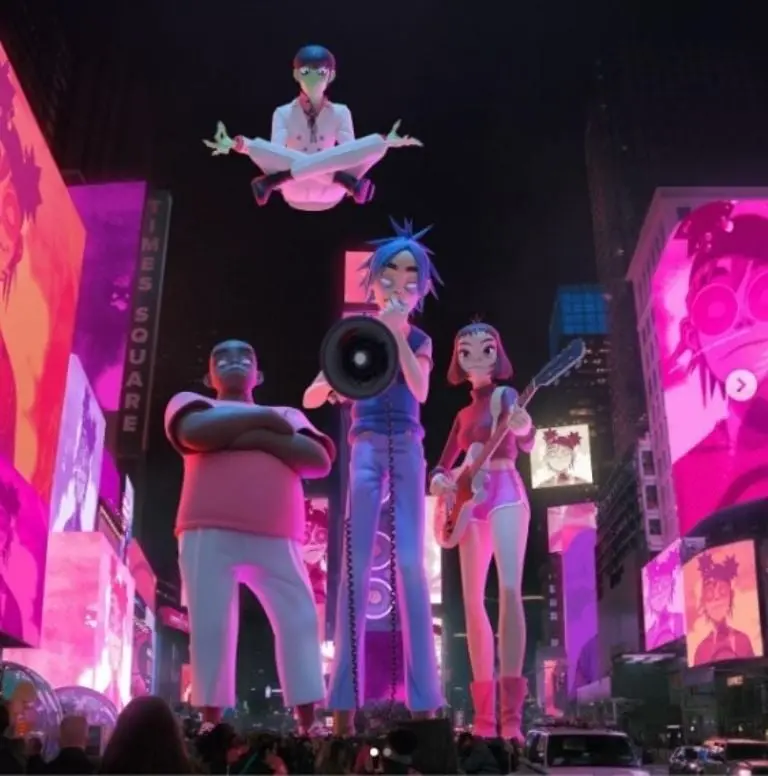 Gorillaz siempre ha estado cerca de los últimos avances tecnológicos Foto: Instagra,