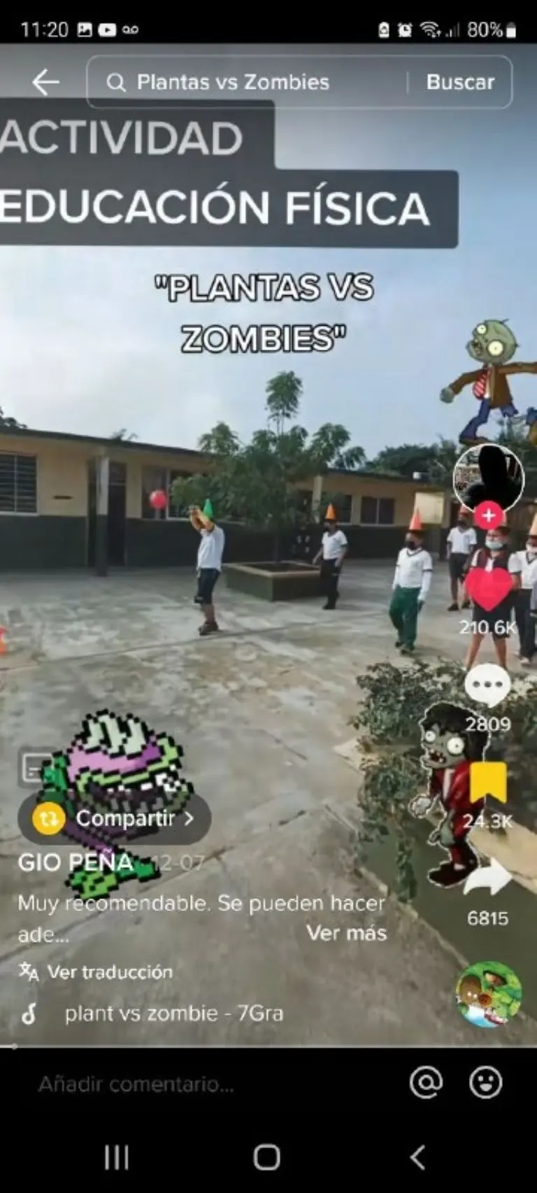 Niños juegan Plantas vs Zombies - Tomada de video