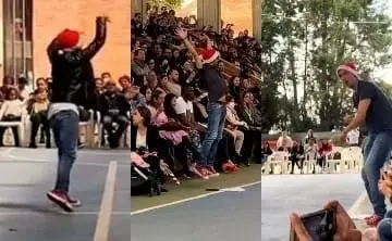 El video del maestro que se rob&oacute; el show de Navidad de los alumnos con sus bailes, ya es viral en redes Cr&eacute;ditos: TikTok / Captura de pantalla 