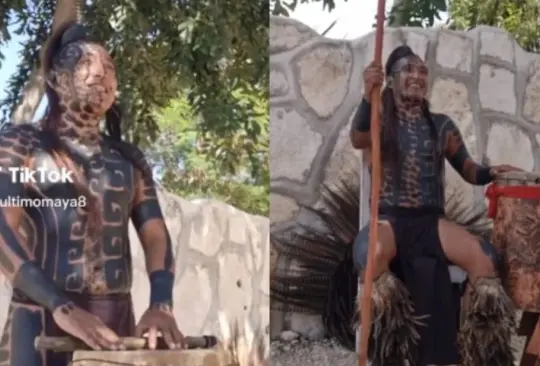 Usuarios de TikTok quedaron sorprendidos al escuchar al hombre maya hablar en otro idioma Cr&eacute;ditos: Captura de pantalla 