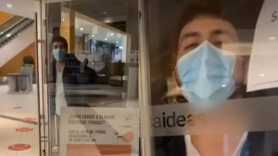 Una mujer dejó encerrado a su empleado en un centro comercial y así fue rescatado Créditos: TikTok / Captura de pantalla Una mujer dejó encerrado a su empleado en un centro comercial y así fue rescatado Créditos: TikTok / Captura de pantalla