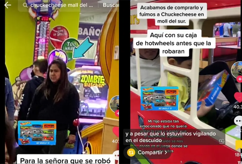 "Para la se&ntilde;ora que se rob&oacute; la caja de colecci&oacute;n Hotwheels de mi ni&ntilde;o, espero que tus hijos no copien ese mal ejemplo", dijo la madre de familia molesta