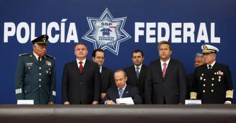 García Luna y Cárdenas Palomino fueron jefes policiacos durante el sexenio de Felipe Calderón. Foto: Facebook (FelipeCalderonH)