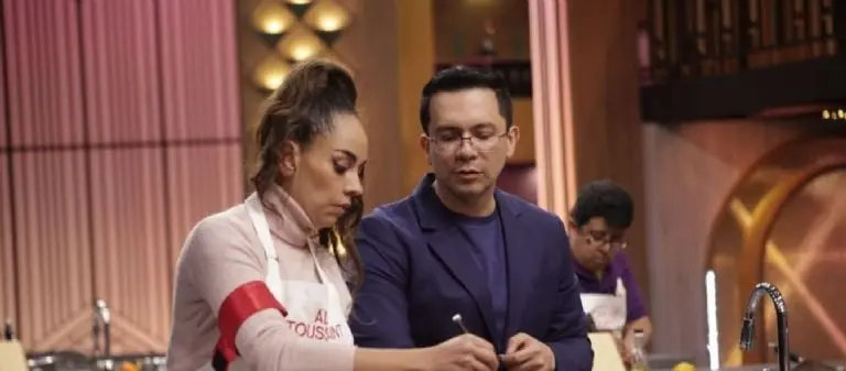 Alejandra Toussaint en MasterChef Celebrity. Foto: Instagram (masterchefmx).