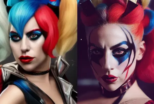 Ante la impaciencia de los fans, inteligencias artificiales generaron imágenes de cómo se vería Lady Gaga como Harley Quinn.