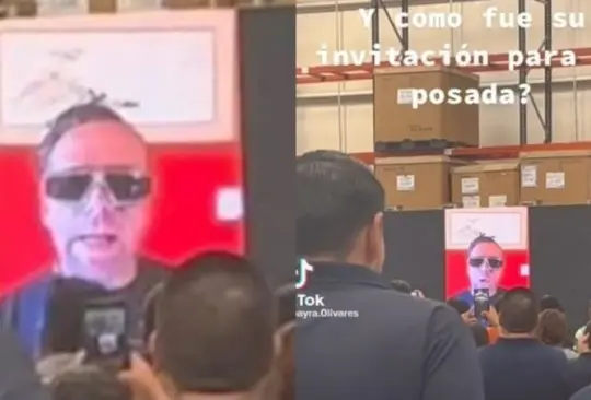 Alfredo Adame hace invitación a posada de empresa en Coahuila Créditos: TikTok/ Captura de pantalla 