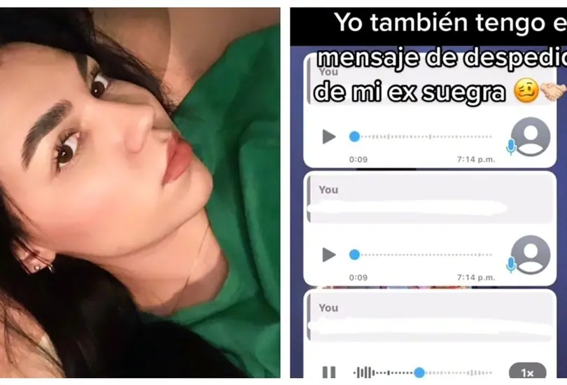 Joven muestra mensaje de despedida de su exsuegra
