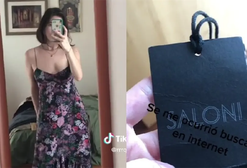 Joven encuentra vestido de 11 mil pesos en la paca