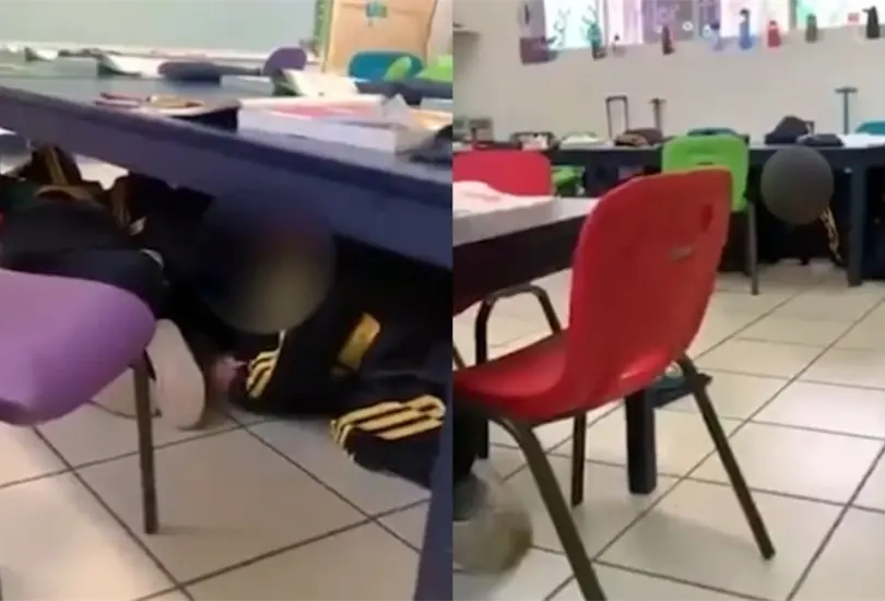 Los alumnos de k&iacute;nder permanecieron pecho tierra mientras su maestra cantaba el tema de Taylor Swift Cr&eacute;ditos: Twitter /Captura de pantalla 