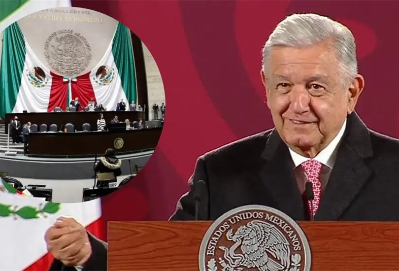AMLO inform&oacute; que la ley electoral fue aprobada por los diputados. 