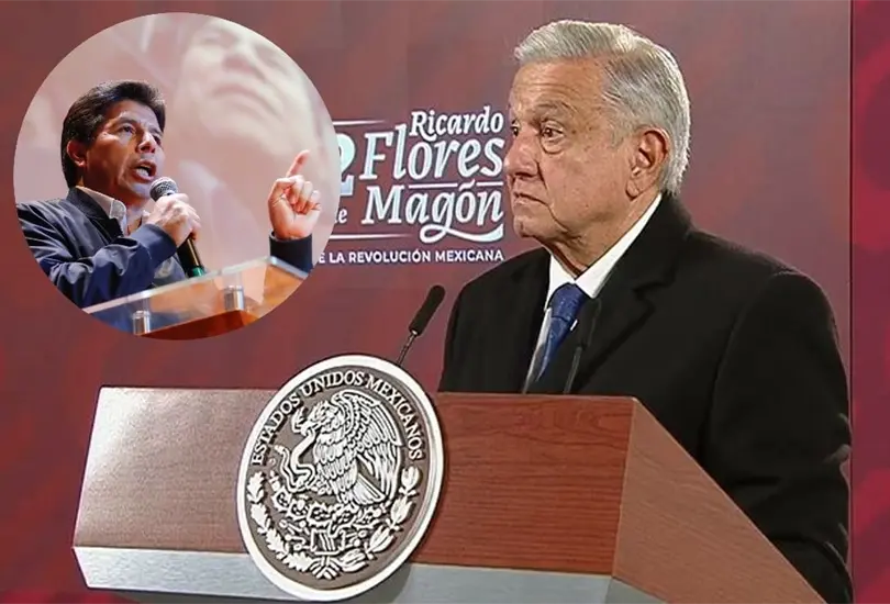 AMLO lament&oacute; lo ocurrido en Per&uacute; con Pedro Castillo. 