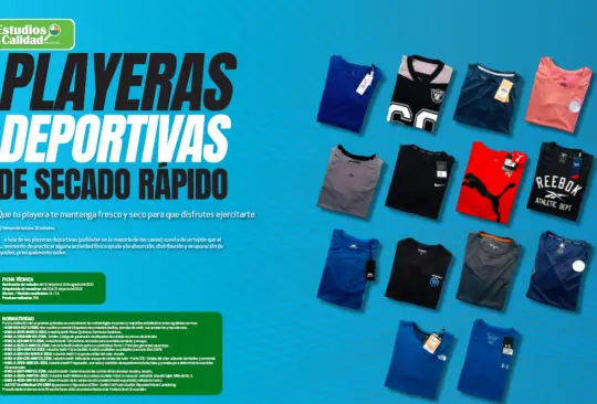 La Profeco encontró que algunas de las playeras deportivas que se venden en diversos establecimientos son de excelente calidad y tienen hasta tres veces menor precio que su competencia.