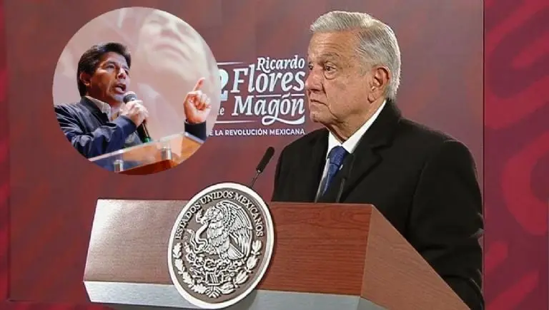 AMLO reconoce a Pedro Castillo como presidente de Perú. Foto: Especial.