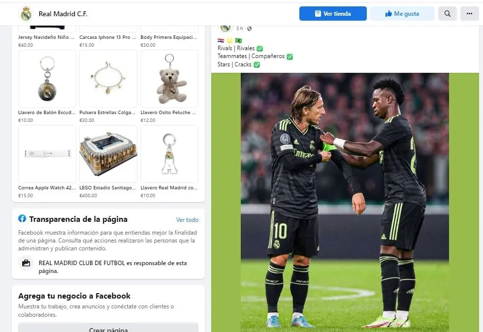 La p&aacute;gina de Facebook del equipo espa&ntilde;ol de futbol tiene 115 millones de seguidores.