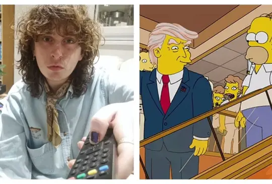 Le pagan por ver los capítulos de Los Simpson